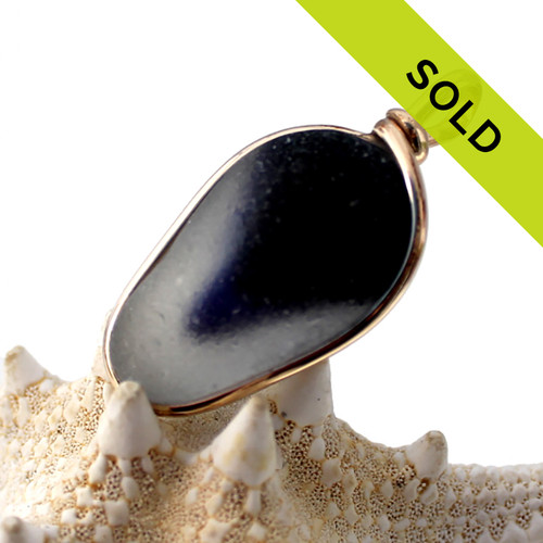 Waterspout - Sea Glass In Mixed Bezel© Setting  