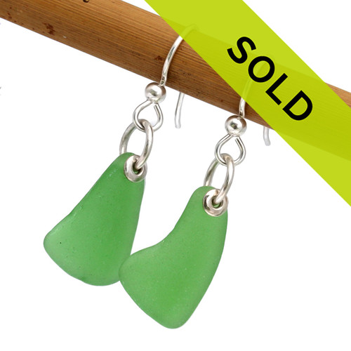 Sorry these simply sea glass green earrings have SOLD!