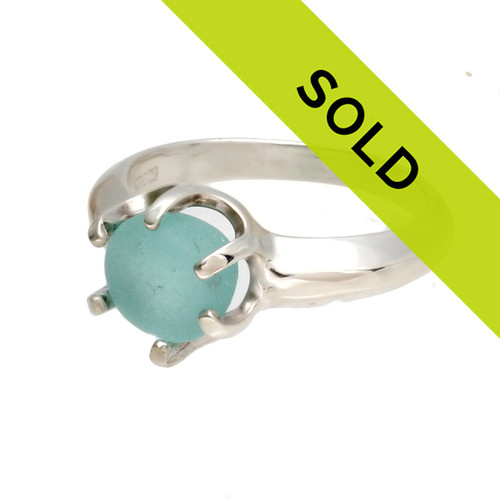 Sorry this aqua sea glass ring has SOLD!