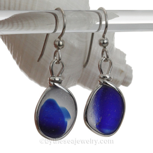 Seaham English Multi Sea Glass Earrings 