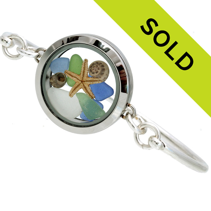 Sorry this sea glass bracelet has sold!