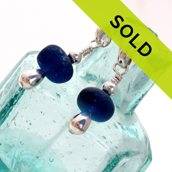 Sorry these blue sea glass earrings on sterling posts have been sold!