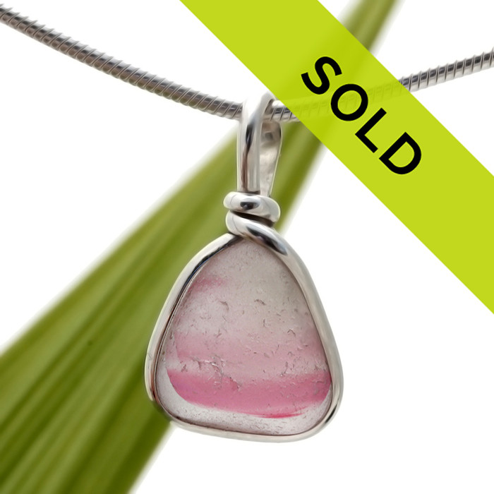 Sorry this rare pink sea glass pendant has been sold!