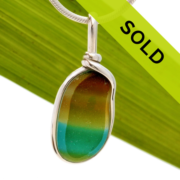 Sorry this sea glass necklace pendant has been sold!