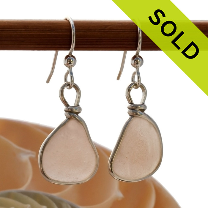 SOLD - Sorry these Ultra Rare Sea Glass Earrings are NO LONGER AVAILABLE