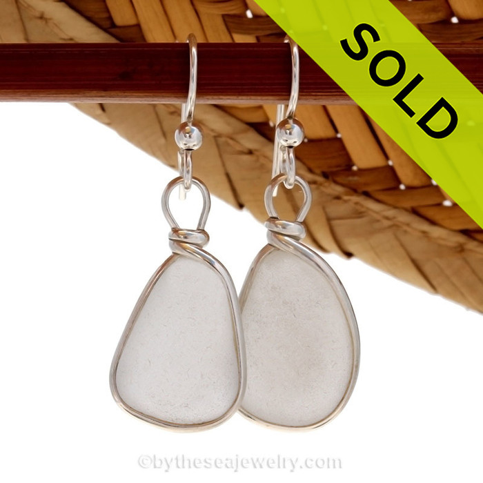Natural UNALTERED genuine white sea glass set in our Original Wire Bezel© setting in solid sterling silver.
NO LONGER AVAILABLE - Sorry this Sea Glass Jewelry item has been SOLD!