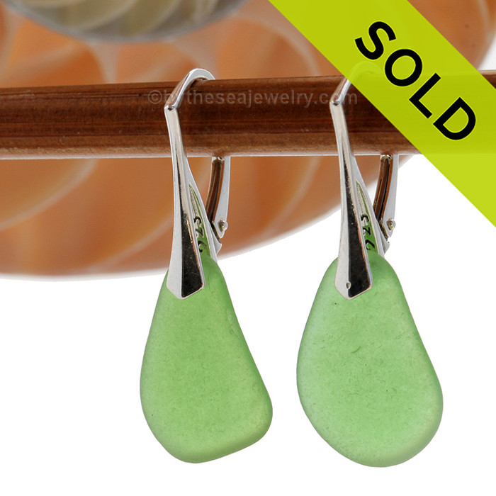 SOLD - Sorry these Sea Glass Earrings are NO LONGER AVAILABLE!