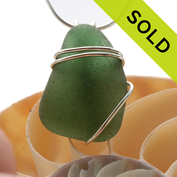 SOLD - Sorry this Rare Sea Glass Pendant is NO LONGER AVAILABLE!