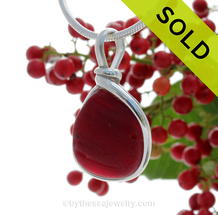 SOLD - Sorry this Rare Sea Glass Pendant is NO LONGER AVAILABLE!