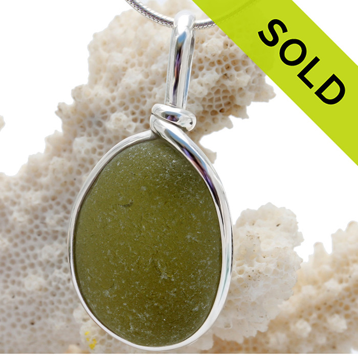 SOLD - Sorry this Rare Sea Glass Pendant is NO LONGER AVAILABLE!