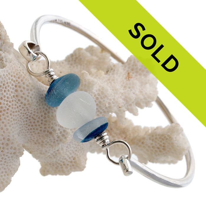 Sorry this English sea glass bracelet has been sold!