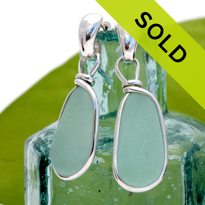 These beautiful sea glass earrings have been sold.
 Please view our available earrings from our sea glass jewelry tab.