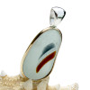 This amazing multi color sea glass piece is versatile in a mixed metal Deluxe Wire Bezel© pendant setting.