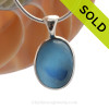 Stunning light and medium blue Multi sea glass set for a necklace in our Deluxe Sea Glass Bezel© in solid sterling silver setting.
SOLD - Sorry this Ultra Rare Sea Glass Pendant is NO LONGER AVAILABLE!