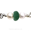 A detail of this Sea Glass Bracelet showing the lovely mixture of color in the English Sea Glass.