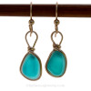 This is the EXACT pair of English End Of Day Sea Glass Earrings you will receive!