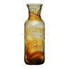 This is a late 1800's Hartley Wood Amber Streaky vase, the certified source of this amazing sea glass.