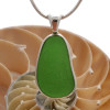Vivid Emerald Green Sea Glass In Sterling Deluxe Wire Bezel©
Natural UNALTERED sea glass left just the way it was found on the beach!