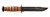 KA-BAR 1217 Straight Edge Survival Knife with Brown Handle 