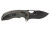SOG Kiku XR Lock Blackout 12-27-02-57 Clip Point Knife - Black 