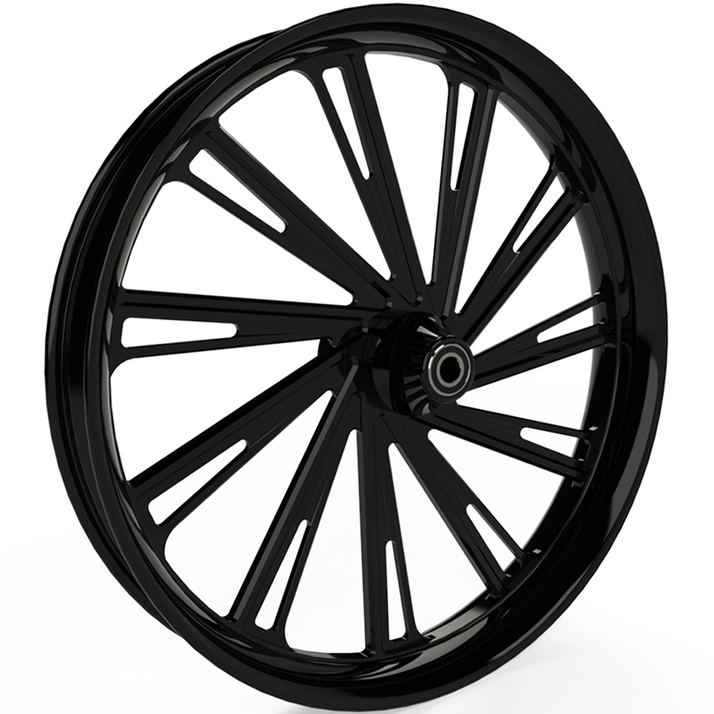 SMT Machining Switch Blade Black Harley Wheel | rotationwheels.com