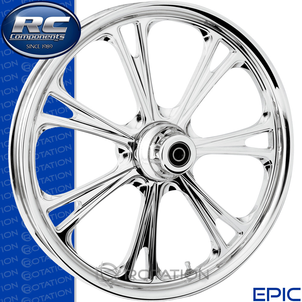 RC Components Epic Chrome Custom Motorcycle Wheel