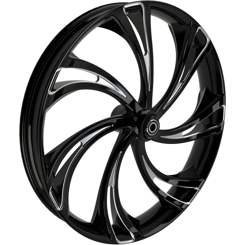 SMT Machining V-Arm 3D Black Cut Custom Motorcycle Wheel Package ...