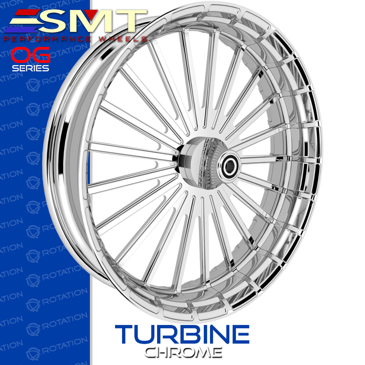 SMT Machining Turbine Chrome Custom Motorcycle Wheel SMT Machining Turbine Chrome Custom Motorcycle Wheel
