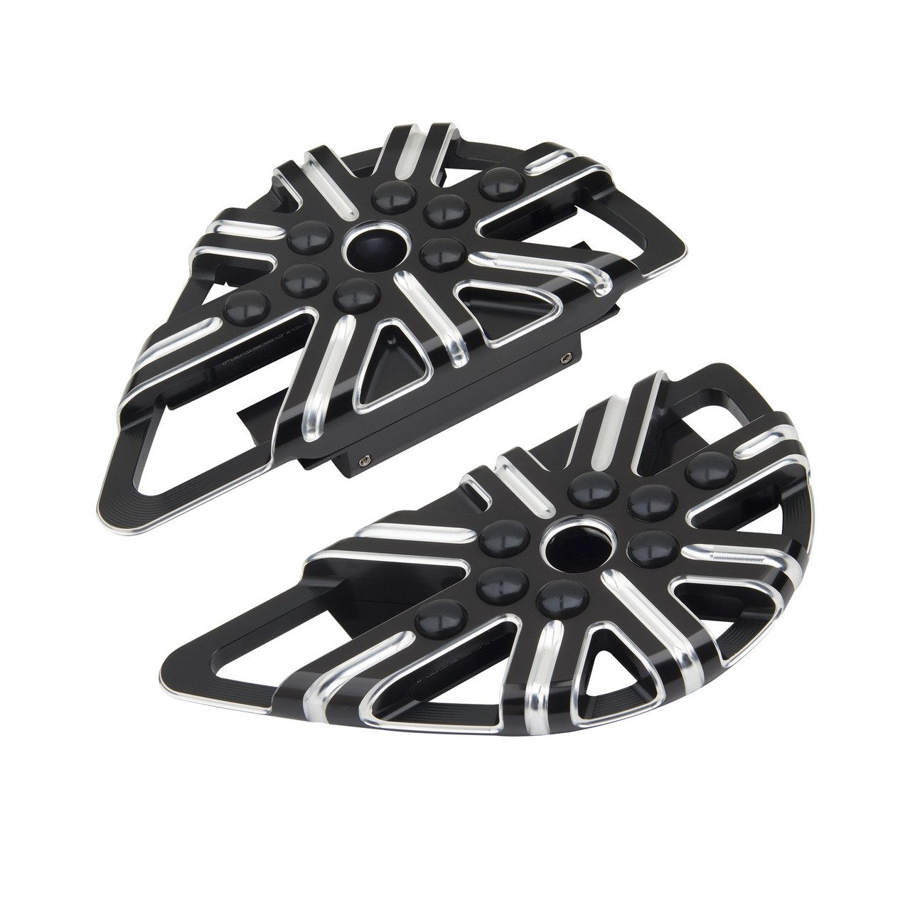 Arlen Ness 10 Gauge Passenger Floorboards Black Harley