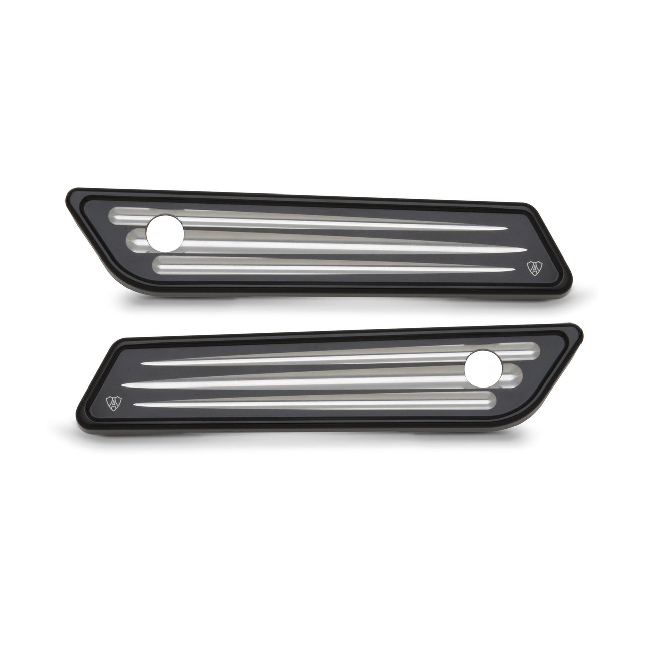 Arlen Ness Deep Cut Saddlebag Latch Cover Black Arlen Ness Deep Cut Saddlebag Latch Cover Black