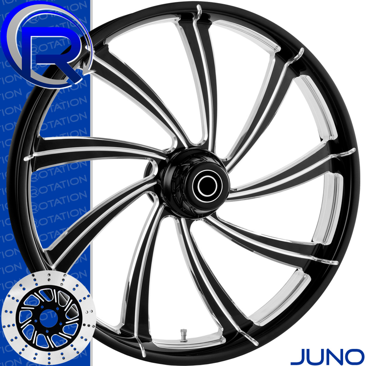 Rotation Juno DarkSide Softail Dyna VRod Sportster Wheel