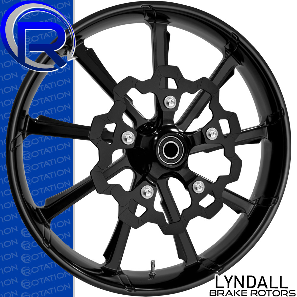 Atlas Gloss Black Harley Trike Wheel | RotationWheels.com