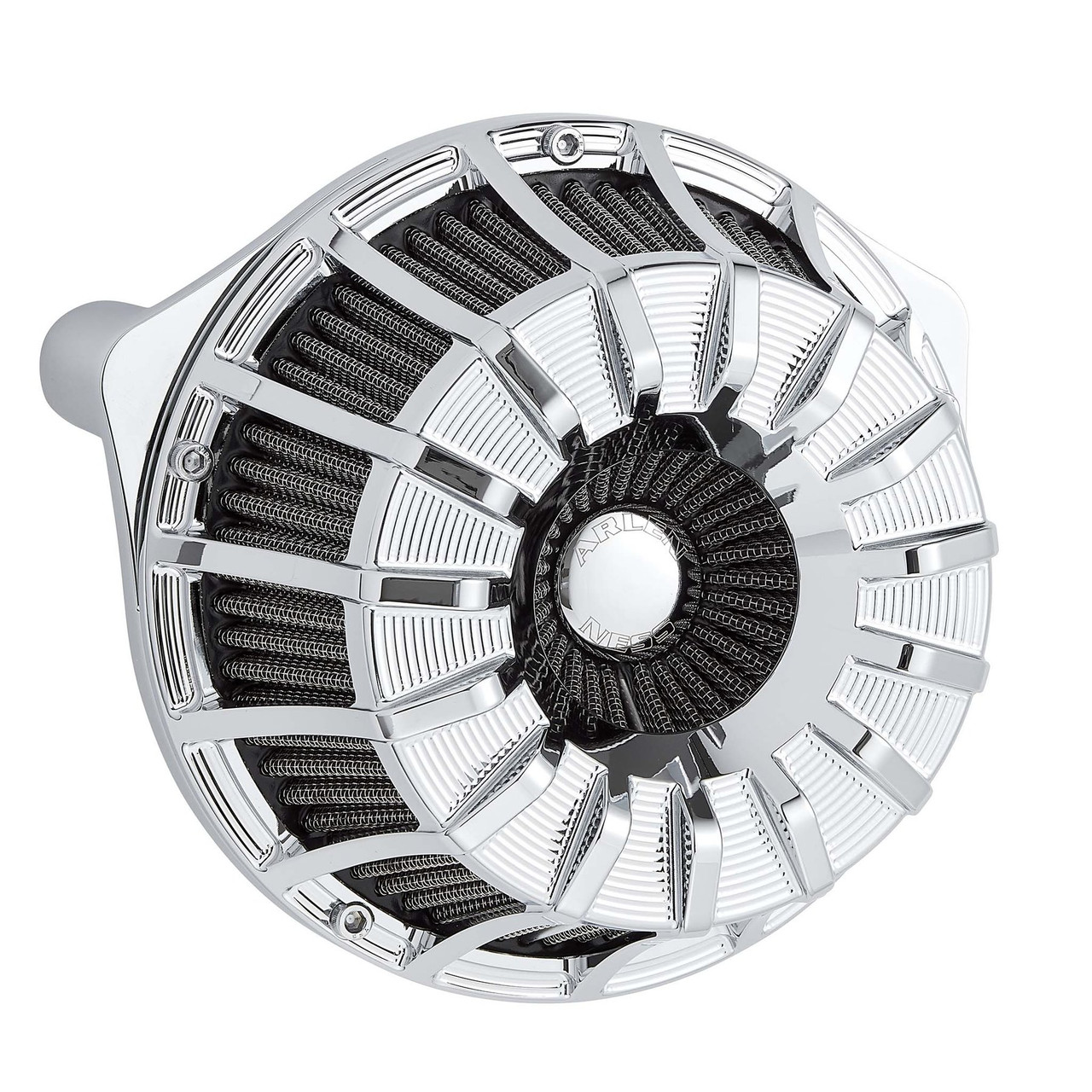 Arlen Ness 15 Spoke Inverted Series Air Cleaner Chrome