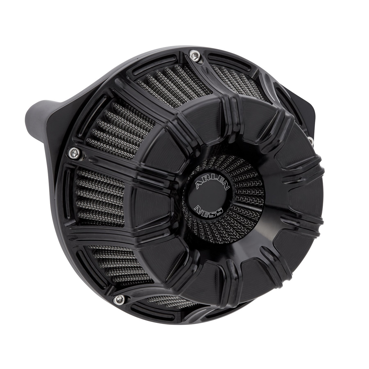 Arlen Ness 10 Gauge Inverted Air Cleaner All Black Harley