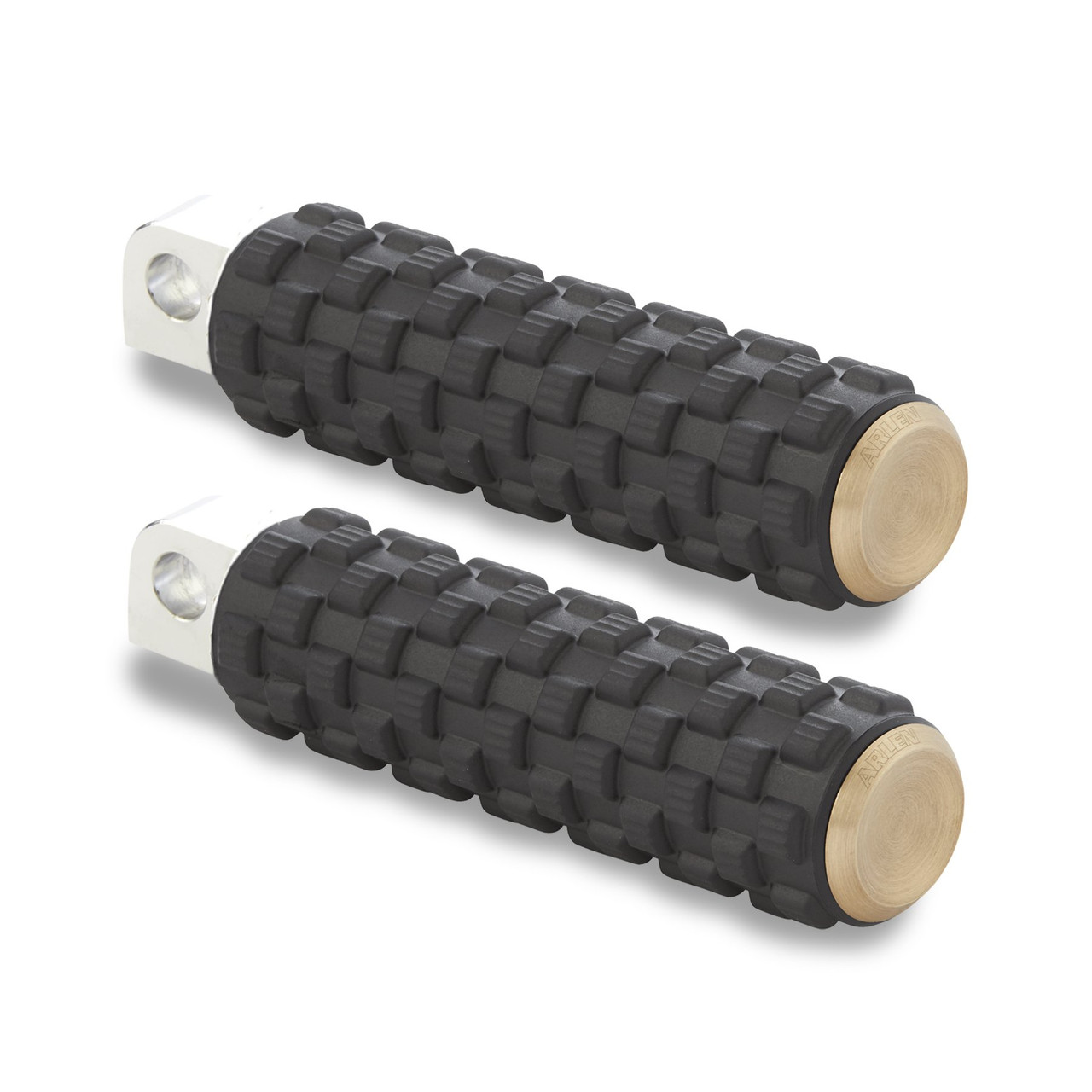 Arlen Ness AirTrax Footpegs Brass Arlen Ness AirTrax Footpegs Brass