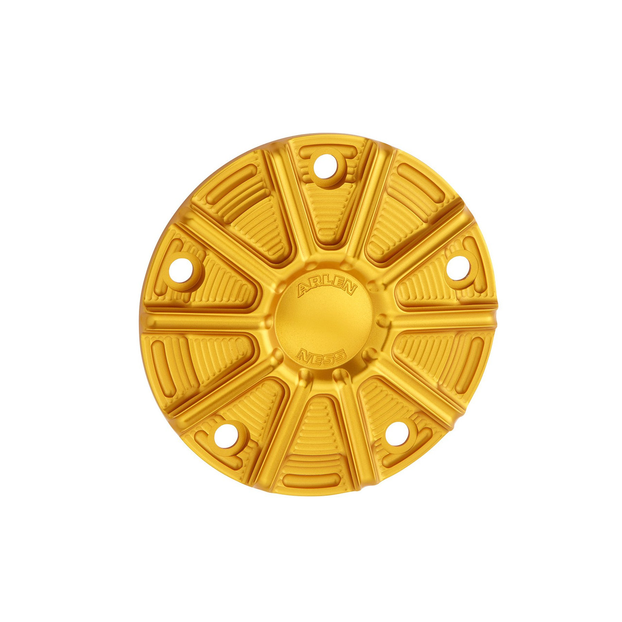 Arlen Ness 10 Gauge Point Cover Gold Harley | rotationwheels.com