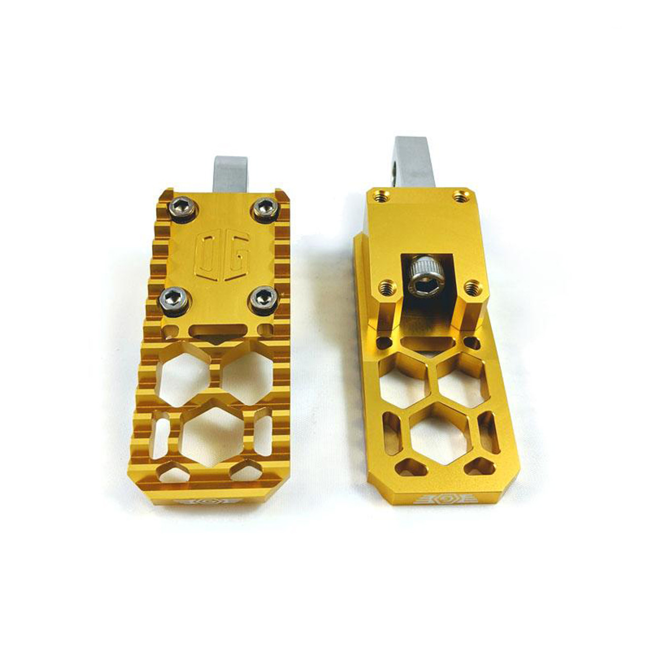 Original Garage Moto HoneyComp V3 Mini Foot Pegs Gold Original Garage Moto HoneyComp V3 Mini Foot Pegs Gold