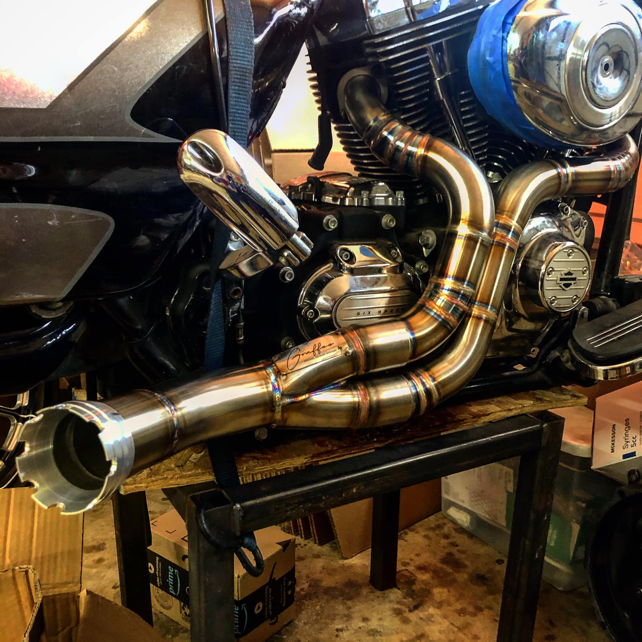 Graffeo shop exhaust harley