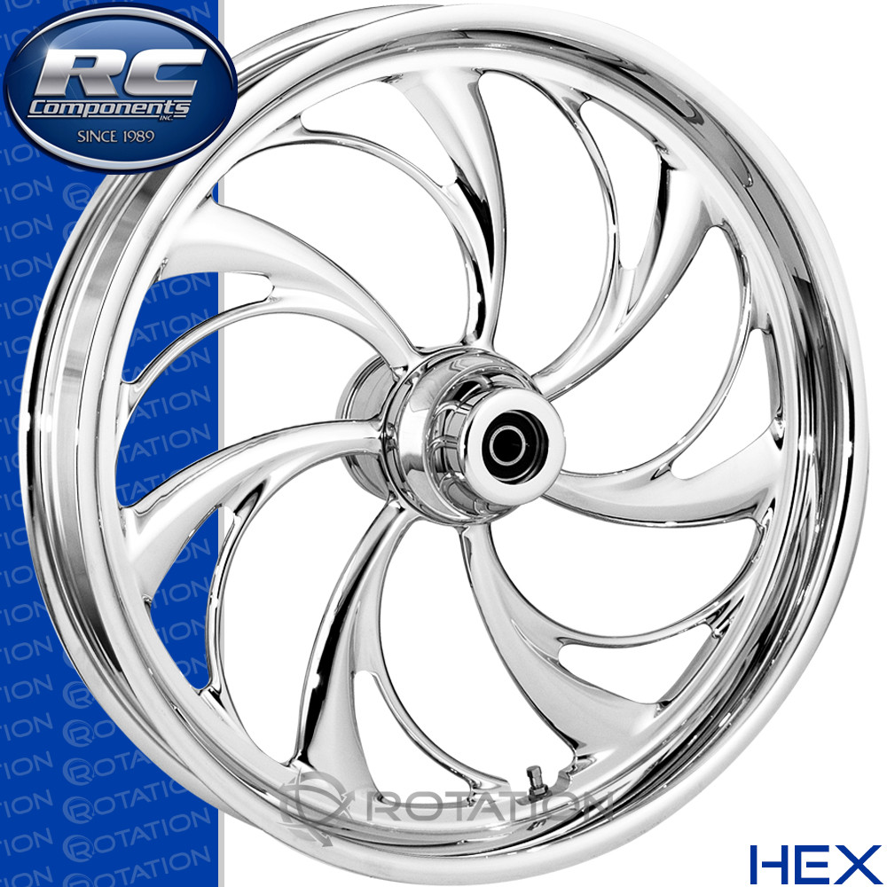 RC Component Hex Chrome Softail Dyna VRod Sportster Wheel