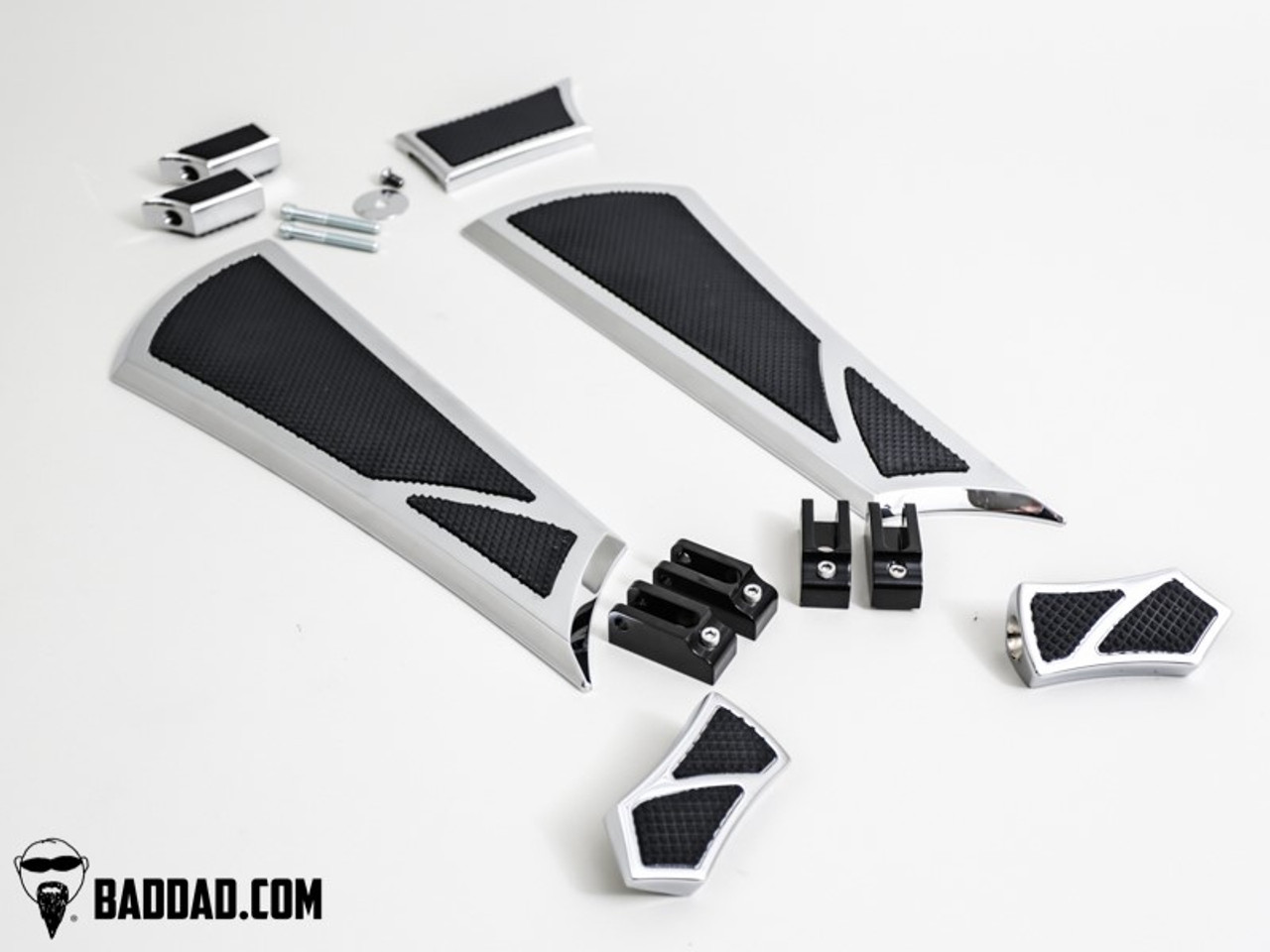 Bad Dad Floorboard Kit Street Series Chrome w/ Passenger Pegs