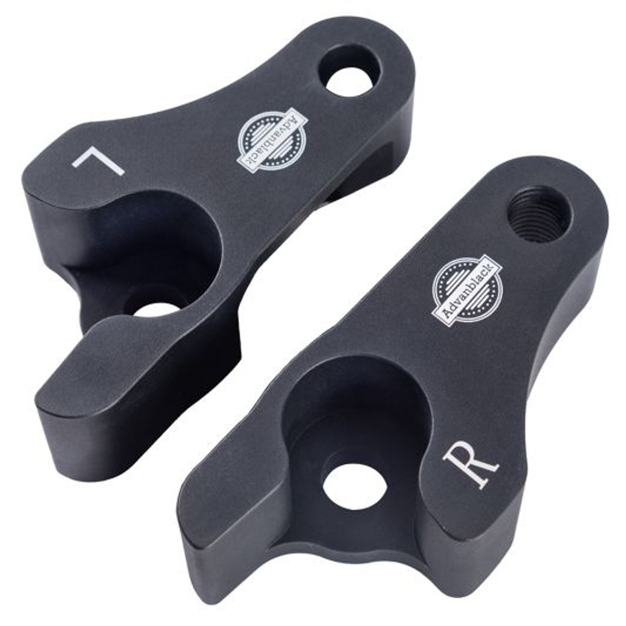 Advanblack Lowering Blocks Kit 2002-2022 Harley Touring Advanblack Lowering Blocks Kit 2002-2022 Harley Touring