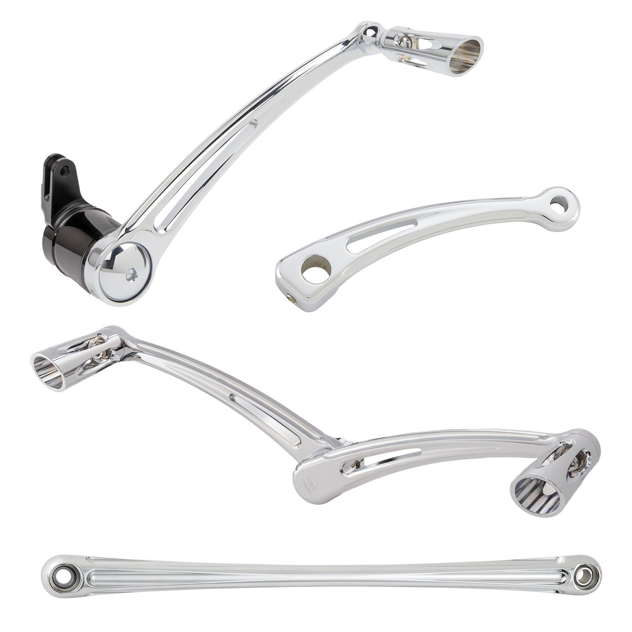 Arlen Ness Deep Cut Heel/Toe Foot Control Kit Chrome Harley
