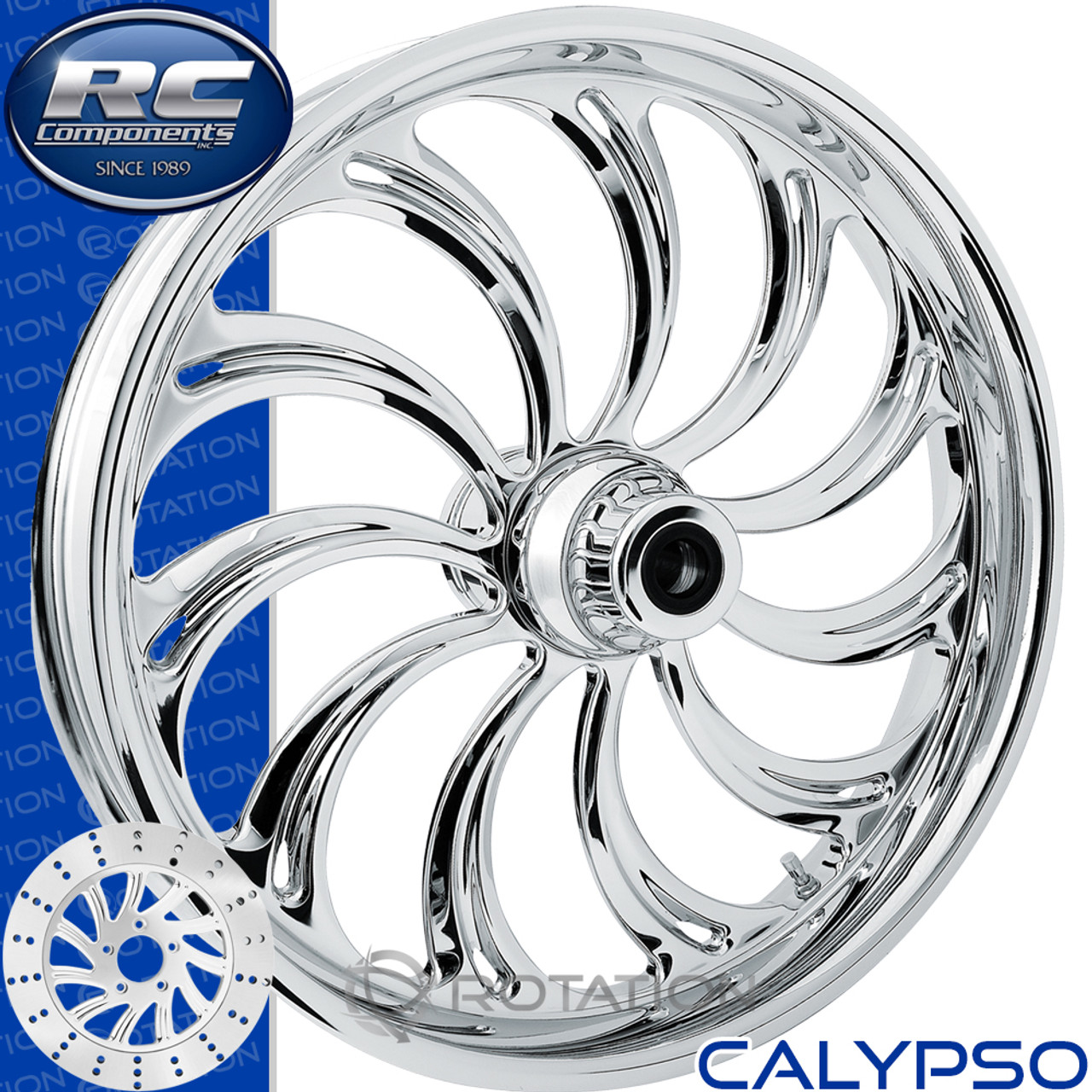 RC Components Calypso Chrome Metric Cruiser Wheel RC Components Calypso Chrome Metric Cruiser Wheel