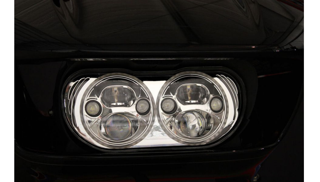 Custom Dynamics Headlight Chrome for 2015+ Road Glides