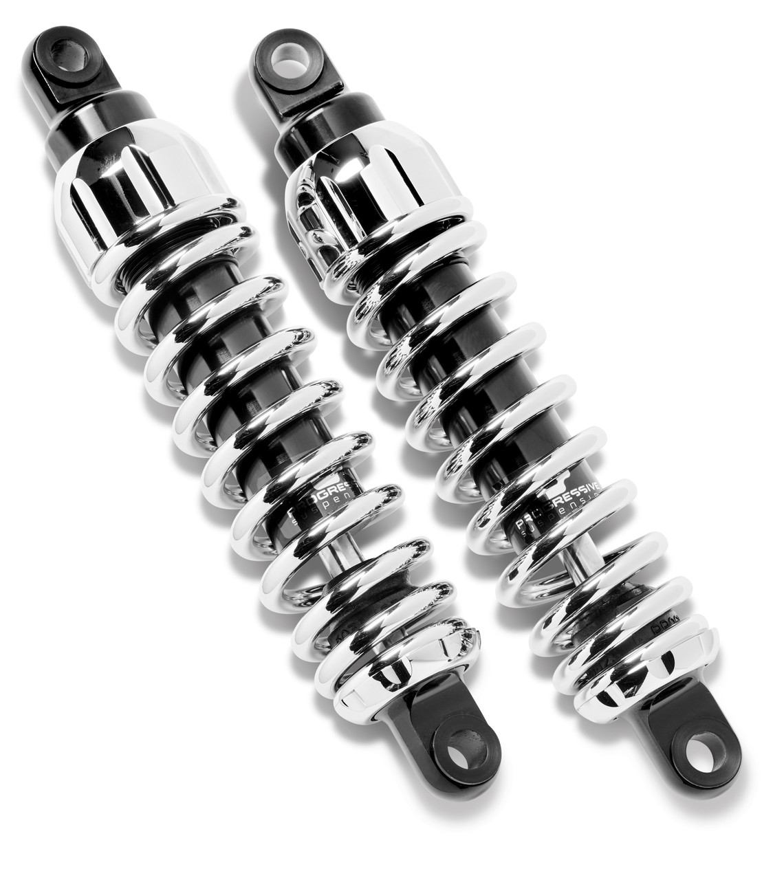 Progressive Suspension 444 Chrome Rear Shocks Harley Touring