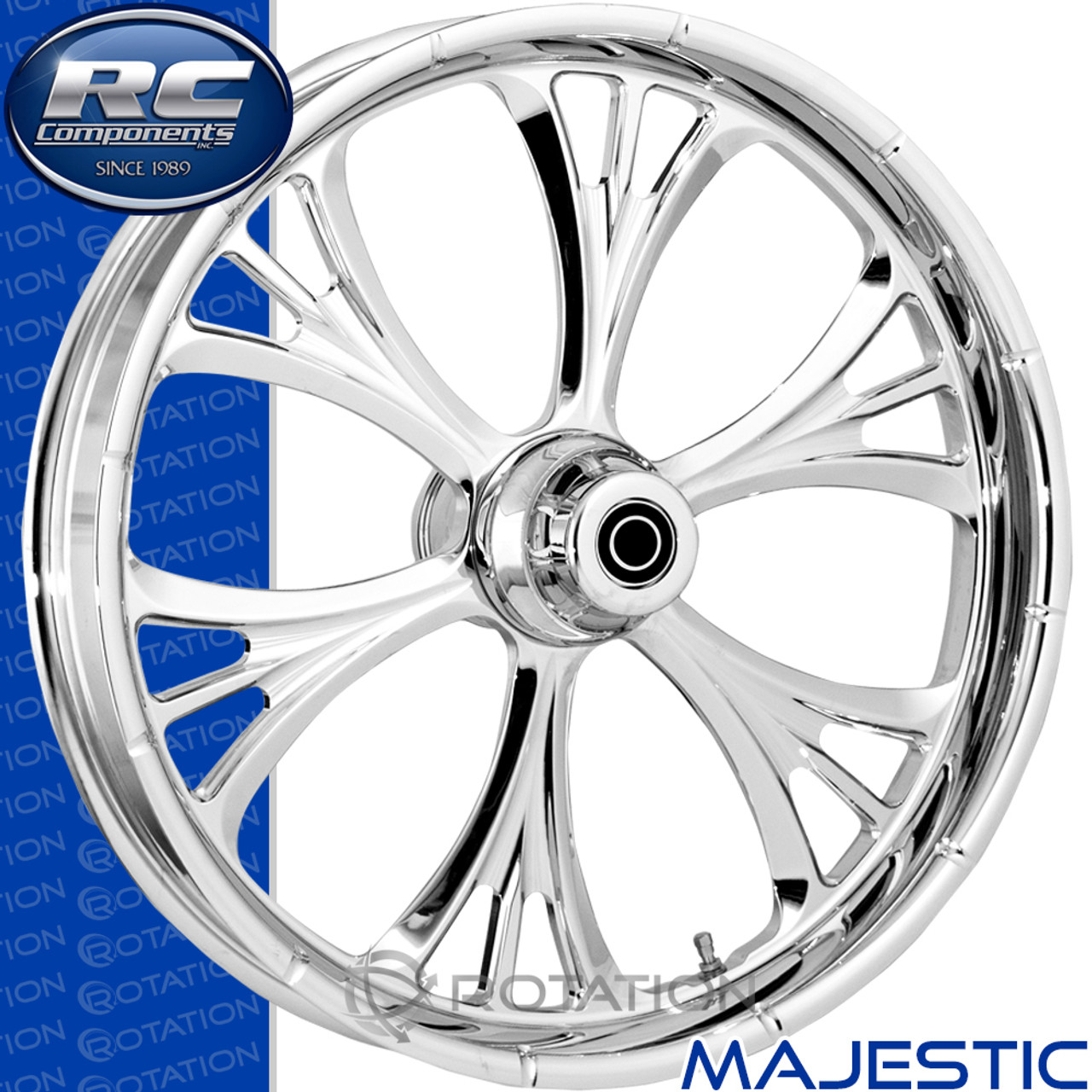 RC Components Majestic Chrome Trike Motorcycle Wheel RC Components Majestic Chrome Trike Motorcycle Wheel