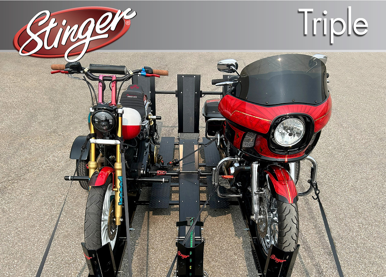 Stinger Triple Motorcycle Folding Trailer | RotationWheels.com
