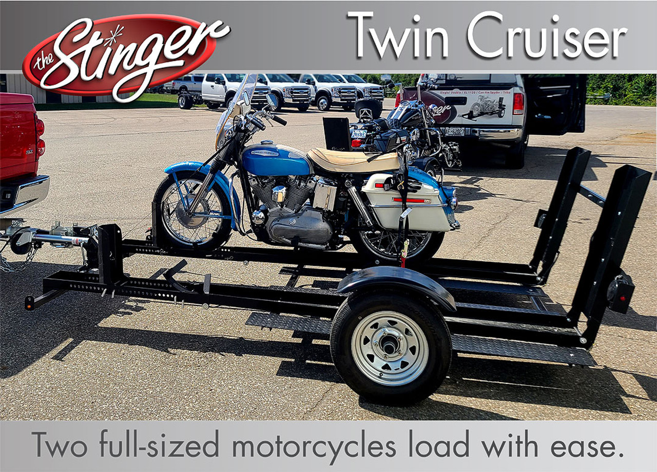 Stinger Dual Motorcycle Folding Trailer | RotationWheels.com