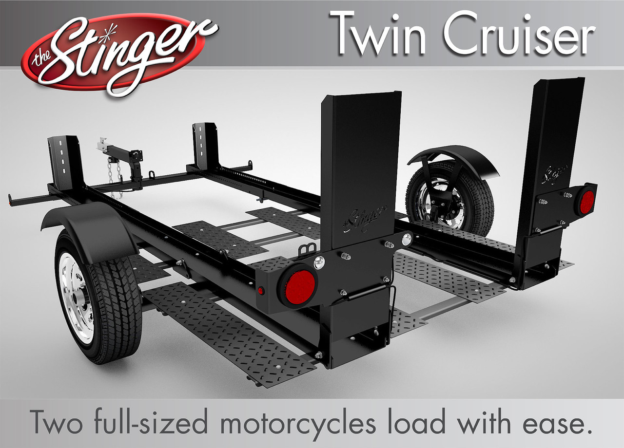 Stinger Dual Motorcycle Folding Trailer | RotationWheels.com