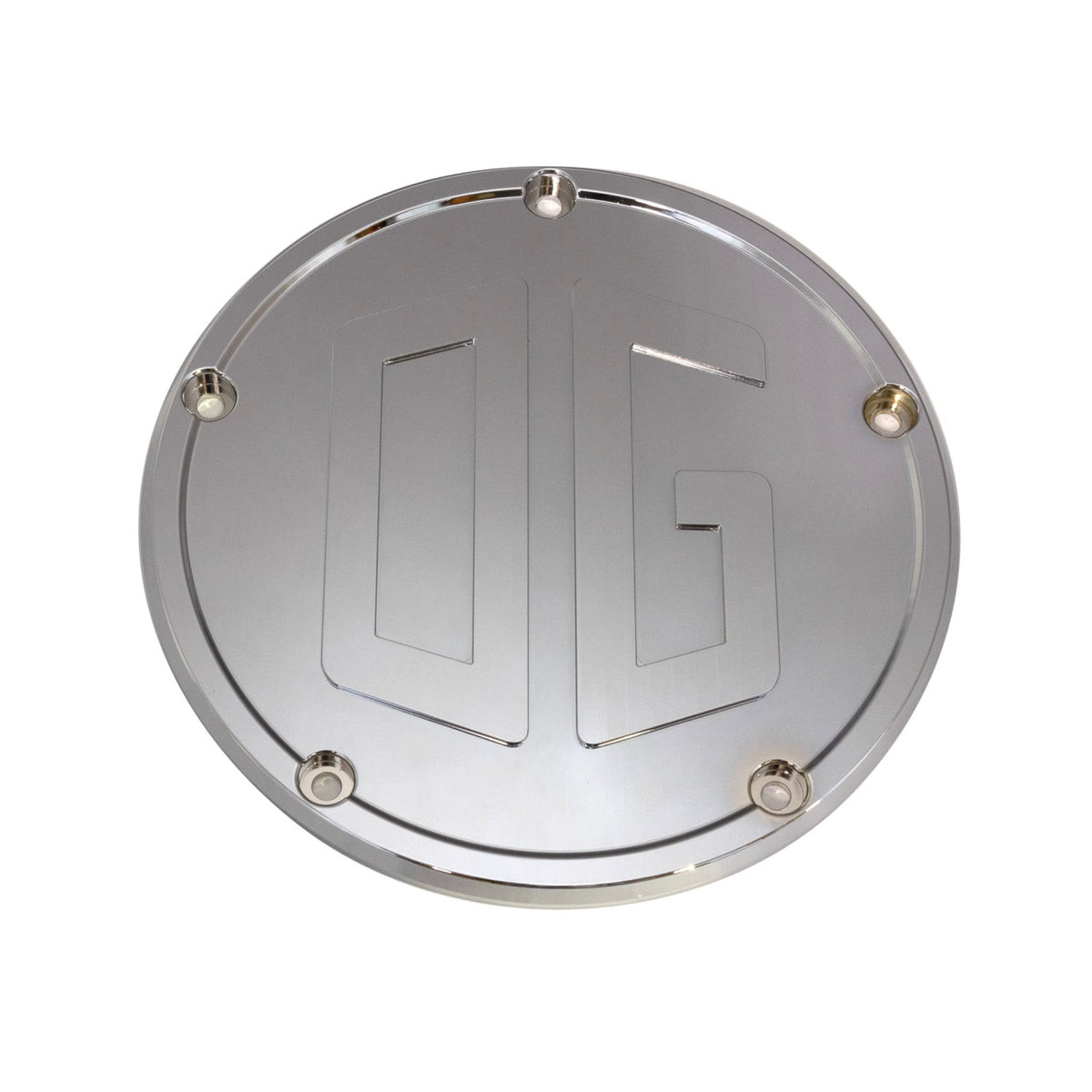 Original Garage OG Moto Twin Cam Derby Cover Chrome